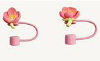 Flower Straw Toppers 5-Pack – Fits Stanley Cup & 8-10mm Straws