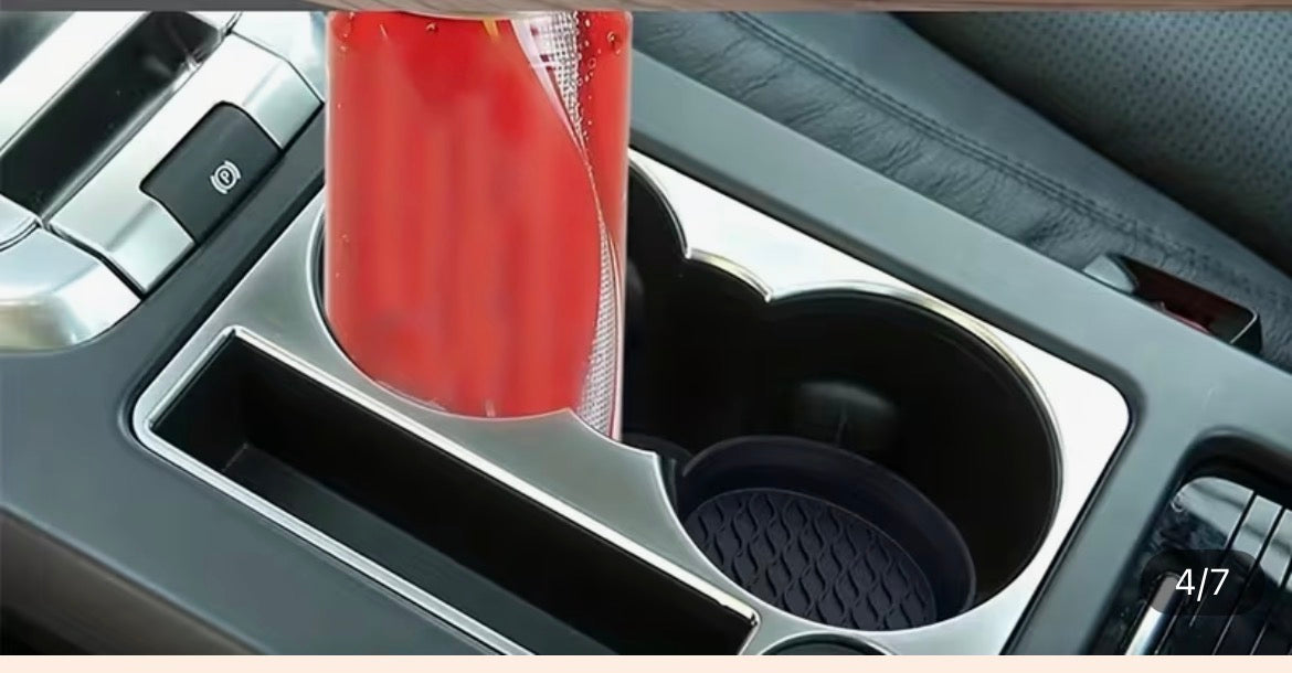 Black Silicone Car Cup Holder Coasters – Set of 2